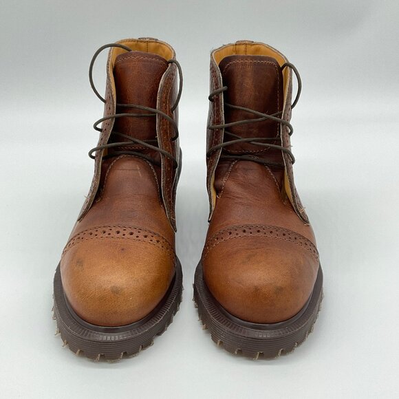 Dr. Martens MIE Granny Brogue Y2K Block Heel Ankle Boots Size UK 3 - Picture 3 of 11